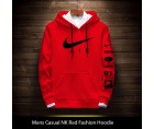 Mens Casual NK Red Fashion Hoodie